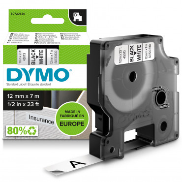 Dymo D1 tarrateippi 12 mm mu/va Dymo D1 tarrateippi 12 mm mu/va | Porin Konttorikone Oy