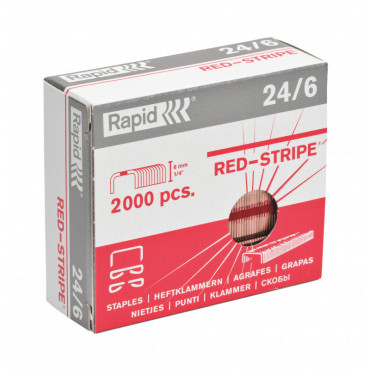 Rapid niitit 24/6 Red-Stripe (2000) Rapid niitit 24/6 Red-Stripe (2000) | Porin Konttorikone Oy