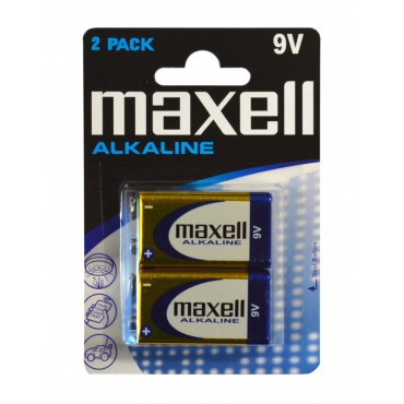 Maxell paristo 6LR61 9V 2-pack Maxell paristo 6LR61 9V 2-pack | Porin Konttorikone Oy
