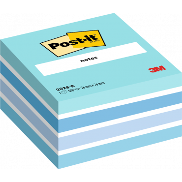 Post-it 2028 viestilappukuutio sininen pastelli 76 x 76 mm Post-it 2028 viestilappukuutio sininen pastelli 76 x 76 mm | Porin Konttorikone Oy