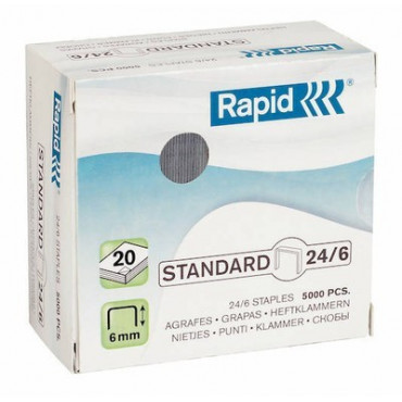 Rapid niitit  Standard 24/6 Galv. (5000) Rapid niitit  Standard 24/6 Galv. (5000) | Porin Konttorikone Oy