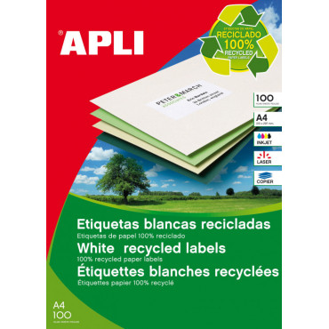 Apli tulostusetiketti 70 x 37 mm Eco Apli tulostusetiketti 70 x 37 mm Eco | Porin Konttorikone Oy