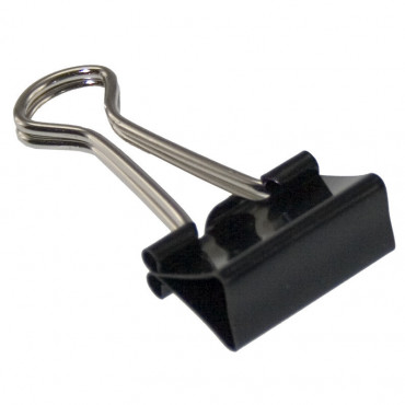 Paperipuristin 19mm musta (12) Paperipuristin 19mm musta (12) | Porin Konttorikone Oy