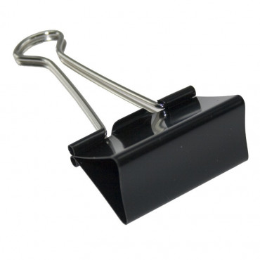 Paperipuristin 50mm musta (12) Paperipuristin 50mm musta (12) | Porin Konttorikone Oy