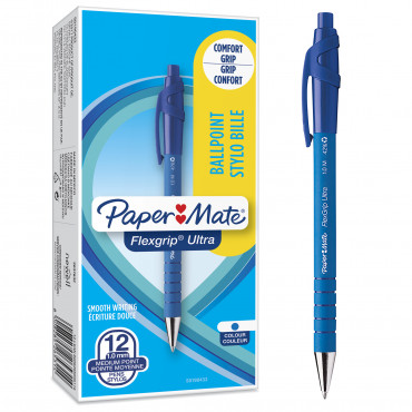 Paper Mate Flexgrip Ultra RT kuulakynä M sininen Paper Mate Flexgrip Ultra RT kuulakynä M sininen | Porin Konttorikone Oy
