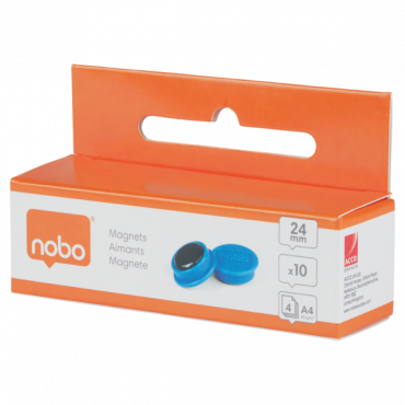 Nobo magneetit 24 mm sininen (10) Nobo magneetit 24 mm sininen (10) | Porin Konttorikone Oy
