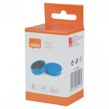 Nobo magneetit 38 mm 1,5 kg sininen (10) Nobo magneetit 38 mm 1,5 kg sininen (10) | Porin Konttorikone Oy