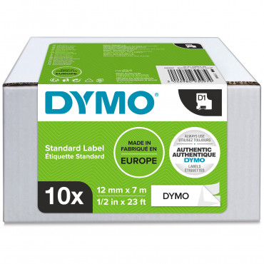 Dymo tarrateippi 12mm x 7m mu/va (10) Dymo tarrateippi 12mm x 7m mu/va (10) | Porin Konttorikone Oy