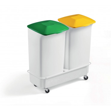 Durabin lajitteluvaunu  2 x 40 L | Porin Konttorikone Oy