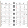 Agenda horizontal, ruskea | Porin Konttorikone Oy