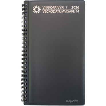 Viikkopäivyri/Veckodatumvisare 7, tummanharmaa | Porin Konttorikone Oy