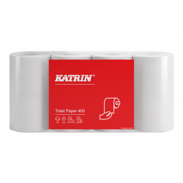 Katrin wc-paperi 400 valkoinen 2-krs 55340 | Porin Konttorikone Oy