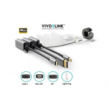 Vivolink Pro sovitinrengas USB-C, Displayport, Mini Displayport,  Lightning | Porin Konttorikone Oy