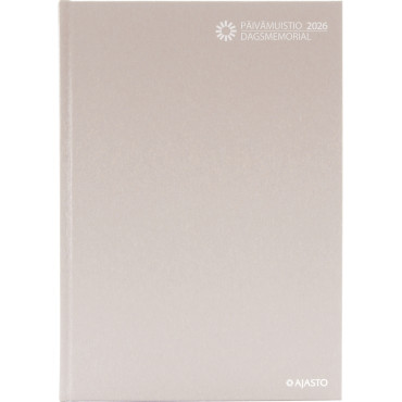 Päivämuistio/Dagsmemorial, sidottu, vaalea roosa | Porin Konttorikone Oy