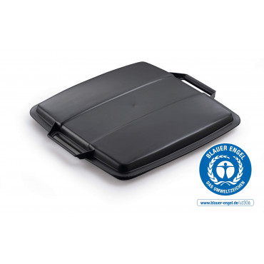 Durabin® 90 L jätesäiliön kansi musta | Porin Konttorikone Oy