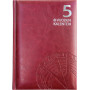 5 vuoden kalenteri, päiväämätön, viininpunainen | Porin Konttorikone Oy