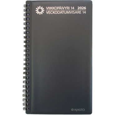 Viikkopäivyri/Veckodatumvisare 14, tummanharmaa | Porin Konttorikone Oy