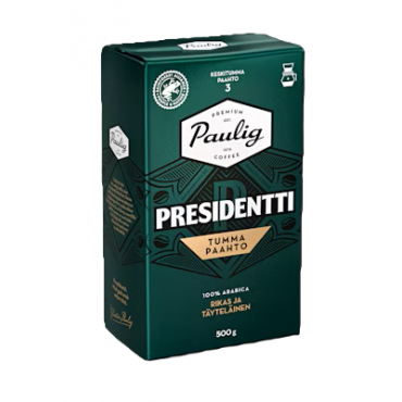 Kahvi Presidentti 500 g tumma paahto PJ | Porin Konttorikone Oy