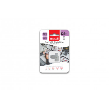 Maxell USB-muistitikku 3.2 GEN1 128GB USB A+C | Porin Konttorikone Oy