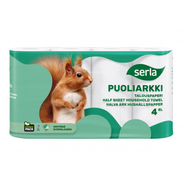 Serla talouspaperi puoliarkki valkoinen (skk) | Porin Konttorikone Oy