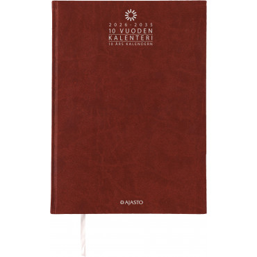 10 vuoden kalenteri/10 årskalendern, kupari | Porin Konttorikone Oy
