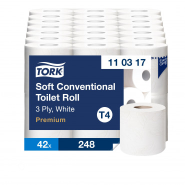 Tork Soft WC-paperi, perinteinen, valkoinen T4 | Porin Konttorikone Oy