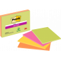 Post-it Super Sticky Meeting Notes neonvärit 203 x 152 mm (4) | Porin Konttorikone Oy
