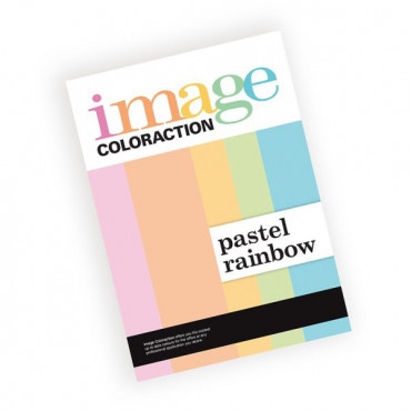 Image Coloraction  A4/80 g  värillinen paperi Pastel Rainbow | Porin Konttorikone Oy