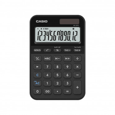 Casio MS-20YC pöytälaskin musta | Porin Konttorikone Oy