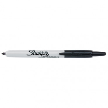 Sharpie huopakynä mekanismilla RT F musta | Porin Konttorikone Oy