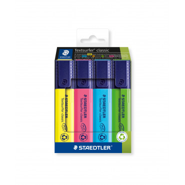 Staedtler TextSurfer Classic korostuskynä 4 värin sarja | Porin Konttorikone Oy