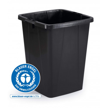 Durabin® ECO jätesäiliö 90 L musta | Porin Konttorikone Oy