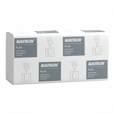 Katrin Plus käsipyyhe Non Stop L 3-krs valkoinen  87099 | Porin Konttorikone Oy