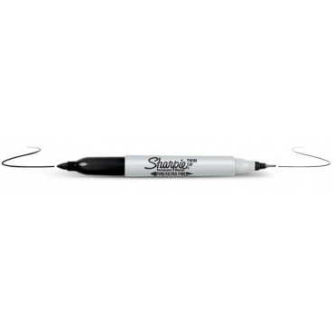 Sharpie Twintip 0,3/1 mm huopakynä musta | Porin Konttorikone Oy