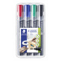 Staedtler Lumocolor 352 huopakynä 4-värin sarja 2 mm pyöreä | Porin Konttorikone Oy