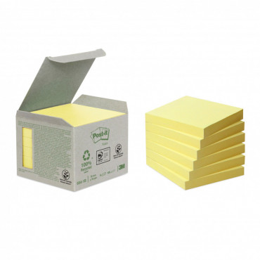 Post-It ekoviestilappu keltainen 76 x 76 mm (6) | Porin Konttorikone Oy