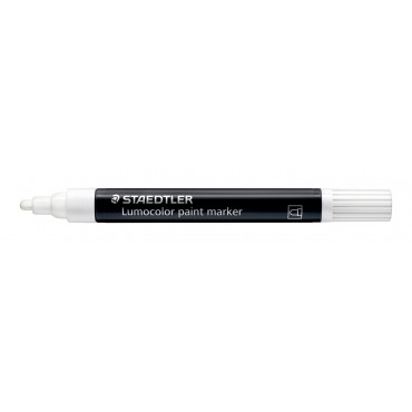Staedtler Lumocolor 349 maalikynä 2,4 mm valkoinen | Porin Konttorikone Oy