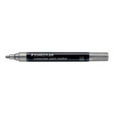 Staedtler Lumocolor 349 maalikynä 2,4 mm hopea | Porin Konttorikone Oy