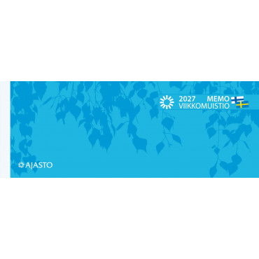 Memo-viikkomuistio, sininen | Porin Konttorikone Oy