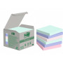 Post-it 654 ekoviestilappu värilajitelma 76 x 76 mm (6) | Porin Konttorikone Oy