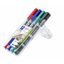 Staedtler Lumocolor 348 DUO huopakynä 4-v sarja 0.6 mm/1.5 mm | Porin Konttorikone Oy