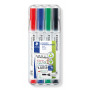 Staedtler Lumocolor 341 valkotaulukynä 4-v sarja 1-2 mm | Porin Konttorikone Oy
