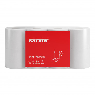 Katrin wc-paperi 300 arkkia 2-krs valkoinen 96060 | Porin Konttorikone Oy