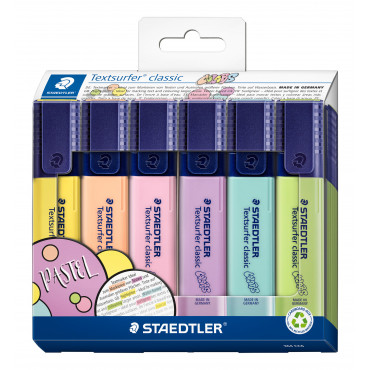 Staedtler Textsurfer Classic korostuskynä pastelli 6-v sarja | Porin Konttorikone Oy