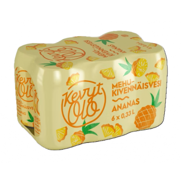 KevytOlo Ananas mehukivennäisvesi  0,33 l tlk 6-pakki | Porin Konttorikone Oy
