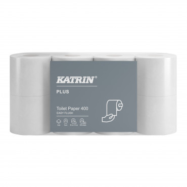 Katrin Plus EasyFlush wc-paperi 2-krs valkoinen 96039 | Porin Konttorikone Oy
