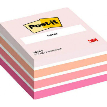 Post-it 2028 viestilappukuutio pinkki 76 x 76 mm | Porin Konttorikone Oy