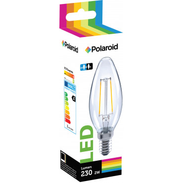 Polaroid LED filament kynttilä 2W E14 | Porin Konttorikone Oy
